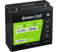 Green Cell - Batterie LiFePO4 12V 12.8V 20Ah pour systèmes photovoltaïques, camping-cars et bateaux