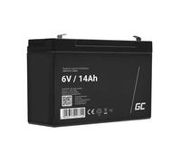 Green Cell Batterie AGM VRLA 6V 14Ah - Batterie Plomb-Acide de Remplacement pour systèmes UPS, Alimentation de Secours et Applications à Cycles fréquents (Batterie Gel)