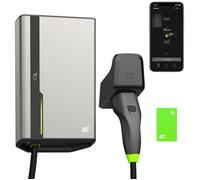Green Cell GC HabuDen Wallbox 22kW 32A 7,5m NFC RFID Type 2 Cable EV Station de Recharge GC App Bluetooth WiFi Compatible avec Toutes Les Voitures Électriques Recharge avec 22kW / 11kW / 7,2kW /3,6kW