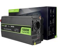 Green Cell Convertisseur de tension pour voiture 12V > 230V 1000/2000W Black