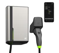 Green Cell GC HabuDen Wallbox 22kW 32A 7,5m Type 2 Cable EV Station de Recharge GC Application Bluetooth WiFi Compatible avec Toutes Les Voitures Électriques Recharge avec 22kW / 11kW / 7,2kW / 3,6kW