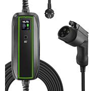 Green Cell GC EV PowerCable Chargeur Câble de Charge Portable EV PHEV, Schuko Type 1 (6.5m), Charge avec 3.6kW, Écran LCD, IP66, Compatible avec C-Max, Focus, Partner, Kangoo Phase I, Soul, Auris