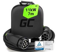 Green Cell GC Snap Type 2 Cable de Recharge 11kW 7m 16A pour EV Voiture Électrique Type 2 de 2 3-Phases TÜV Compatible avec Model Y 3 S X, e-208, 500e, 600e, Megane E-Tech, ID.3, ID.4, EV6