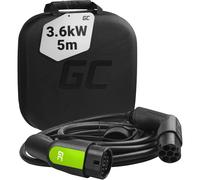 Green Cell GC Type 2 Câble de Charge EV Voiture Électrique PHEV | 3.6kW | 16A | 5 Mètre | Type 2 de Type 2 | Monophasé | Compatible avec 308 PHEV, 3008 PHEV, C5 Aircross PHEV, Spring Électrique, e-C4
