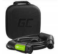Green Cell® GC Type 2 EV Câble de recharge véhicule électrique PHEV | 11kW | 16A | Type 2 à Type 2 | 7 mètres | 3 Phase | Compatible avec Model S / 3 / X/Y, ID.3, i3, Taycan, ZOE, Kona Electric, e-208