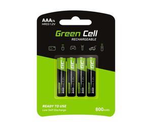 Green Cell GR04 pile domestique Batterie rechargeable AAA Hybrides nickel-métal (NiMH)