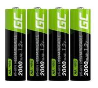 GreenCell Pile rechargeable HR6/AA NiMH 2000 mAh 1,2 V - Lot de 4