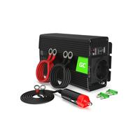 Green Cell INV04DE Convertisseur & Onduleur Universel 500W, Entrée 24V, Sortie 230V 50Hz, Noir, Dimensions 196x106x62mm