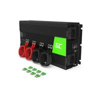 Green Cell INV12 Convertisseur DC-to-AC 3000W 12V vers 230V 50Hz, Protection Court-Circuit/Surchauffe, Refroidissement Actif, Noir