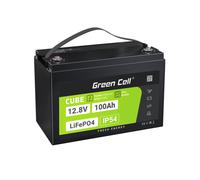 Green Cell LFPGC12V100AH CUBE Batterie LiFePO4 100Ah 12.8V 1280Wh Lithium-Fer-Phosphate pour Photovoltaique, Caravanes, Bateaux