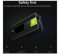 Green Cell® 3000W/6000W Pur Sinus Convertisseur de Tension DC 12V AC 220V/230V Power Inverter sinusoïdale, Onduleur Transformateur avec Connection USB