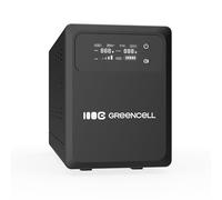 Green Cell PowerCore USV 1500 VA 1000 W, Alimentation de Secours avec écran LCD, AVR UPS avec Onde sinusoïdale Pure, Connexion de Batterie Externe, Protection Contre Les surtensions, la surchauffe