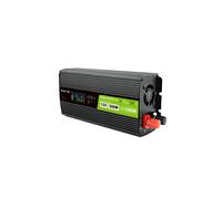 Green Cell PowerInverter 12V 500W/1000W LCD Sinus Pur : Onduleur DC-to-AC 1 Sortie CA + USB, Refroidissement Actif, Boîtier Aluminium Noir