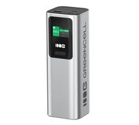 Green Cell PowerPlay Ultra Powerbank 25200mAh 140W USB-C PD Argent | pour Ordinateur Portable, MacBook et iPhone 16 15 14 Pro Max, Écran LCD et Puissance Élevée pour les Appareils Exigeants