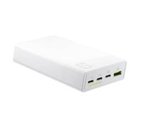 Green Cell PowerPlay20s - Banque d'énergie 20000 mAh avec charge rapide USB-A QuickCharge 3.0 et 2x USB-C Power Delivery 22.5W (blanc)
