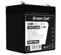 Green Cell Pro Rechargeable Batterie AGM 12V 5,3Ah accumulateur au Gel Plomb Cycles sans Entretien VRLA Battery étanche Résistantes, Jouets, Installations d'alarme, Véhicules pour Enfants AGM45