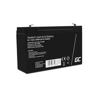 AGM40 Batterie au plomb 6 v 15 Ah plomb (agm) (l x h x p) 151 x 100 x 94 mm cosses plates 6,35 mm résistant aux cycles de charge, sans ent W492122 - Green Cell