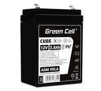 Green Cell® Rechargeable Batterie AGM 12V 2.8Ah VRLA accumulateur au Gel Plomb Cycles sans Entretien Battery étanche Jouets | Installations d'alarme | Véhicules pour Enfants | Les clôtures | USV