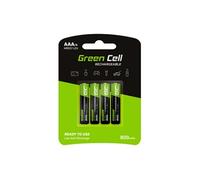 green cell rechargeable batteries 4x aaa hr03 800mah