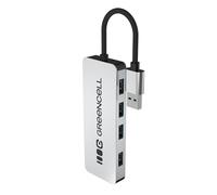 Green Cell Répartiteur USB 3.0 à 4 ports 5 Gbps, multiprise, répartiteur USB pour Dell, MacBook, iMac, Surface, Thinkpad, disque dur mobile, clé USB, PC de bureau et plus encore (15 cm)