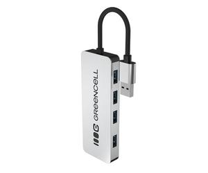 Green Cell Répartiteur USB 3.0 à 4 Ports 5 Gbps, Multiprise | Répartiteur USB pour Dell, MacBook, iMac, Surface, Thinkpad, disque dur Mobile, Clé USB, PC de Bureau et Plus Encore 15 cm