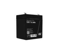 Green Cell Replacement AGM Gel Battery 12V 5.3Ah Rechargeable Sealed Lead Acid Battery Maintenance Free Battery Replacement Battery for Burglar Alarm Systems Video Surveillance