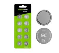 Green Cell Set de 10 Piles Bouton CR2025 3V Lithium - Piles CR2025 pour dispositifs électroniques, télécommandes, balances, Montres Longue durée, Haute capacité 160mAh