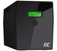 Green Cell® UPS Onduleur 2000VA (1400W) Alimentation d'énergie 230V Line-Interactive AVR Alimentation sans Interruption pour Ordinateur Onde sinusoïdale Pure USB/RJ45 2X Schuko 3X IEC Prises LCD