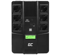 Green Cell® UPS Onduleur 600VA (360W) 230V Alimentation d'énergie Non interruptible Line-Interactive AVR Alimentation sans Interruption pour Ordinateur USB/RJ45 6X Schuko Prises Affichage LCD