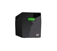 Green Cell UPS05 : Onduleur Line Interactive 3 kVA / 1200W, 5 Prises, Batterie 12V 9Ah, USB, RJ45, Écran LCD, Format Tower, 380x158x198mm