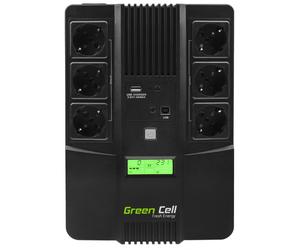 Green Cell UPS06 alimentation d'énergie non interruptible Interactivité de ligne 0,999 kVA 360 W 6 sortie(s) CA