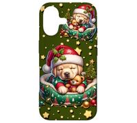 Green Christmas Accessories for Women Golden Retriever Dog Coque pour iPhone 17