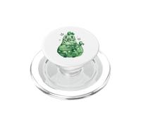 Green Christmas Chicken Wrapped in Lights Holiday Art PopSockets PopGrip pour MagSafe
