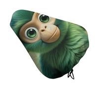 Green Clever Monkey Housse de selle de vélo avec cordon de serrage, imperméable, protection contre le soleil et la poussière, unisexe, housse de protection contre la pluie