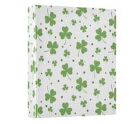Green Clover Classeur à 3 anneaux ronds de 3,8 cm Peut contenir 200 documents pour la maison, l'école, le bureau