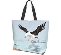 Green Clover Happy St. Patrick's Day Tote Bag Large Casual Women Shoulder Handbags Réutilisable Grocery Bags for Work Shopping Travel Beach