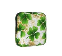 Green Clover Sac de rangement pour serviettes hygiéniques discrètes, porte-serviettes hygiéniques dorées portable pour femmes, adolescentes, voyages et école