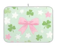 Green Clover Tapis égouttoir à vaisselle mat pour comptoir de cuisine Jumbo 45,7 x 61 cm