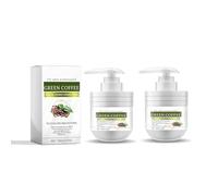 Green Coffee Bean Huile Thermo Crème Magniping, Crème rajeunissante rajeunie, lotion pour le visage et le corps hydratant anti-rides, Restaurer l'élasticité de la peau (2pcs)