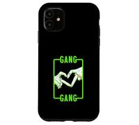 Green Color Gang-x2 Heart Green Graphic Coque pour iPhone 11