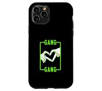 Green Color Gang-x2 Heart Green Graphic Coque pour iPhone 11 Pro