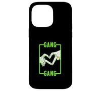 Green Color Gang-x2 Heart Green Graphic Coque pour iPhone 14 Pro Max