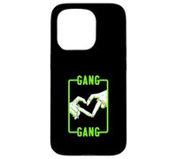 Green Color Gang-x2 Heart Green Graphic Coque pour iPhone 15 Pro