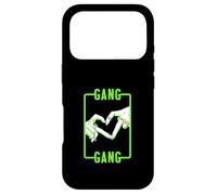 Green Color Gang-x2 Heart Green Graphic Coque pour iPhone 17 Pro