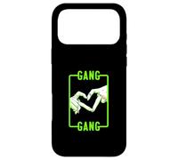 Green Color Gang-x2 Heart Green Graphic Coque pour iPhone 17 Pro Max