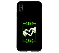 Green Color Gang-x2 Heart Green Graphic Coque pour iPhone XS Max
