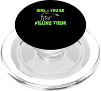 Green Color Girl You Be Killin' Them Graphique Vert PopSockets PopGrip pour MagSafe