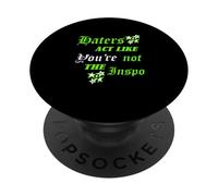 Green Color Haters Act Like They Don't Know Graphique Vert PopSockets PopGrip Adhésif
