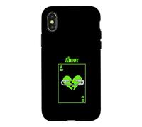 Green Color Lost Love Carte Graphique Verte Coque pour iPhone X/XS