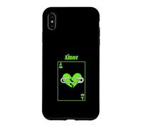 Green Color Lost Love Carte Graphique Verte Coque pour iPhone XS Max